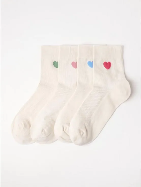 Balení 4 kusů vysokých kotníkových ponožek