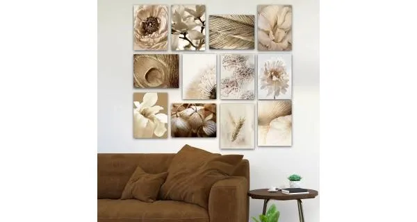 12dílný obraz - moderní nástěnná dekorace z MDF, 20 x 15 cm - II. jakost, POUZE OSOBNÍ ODBĚR