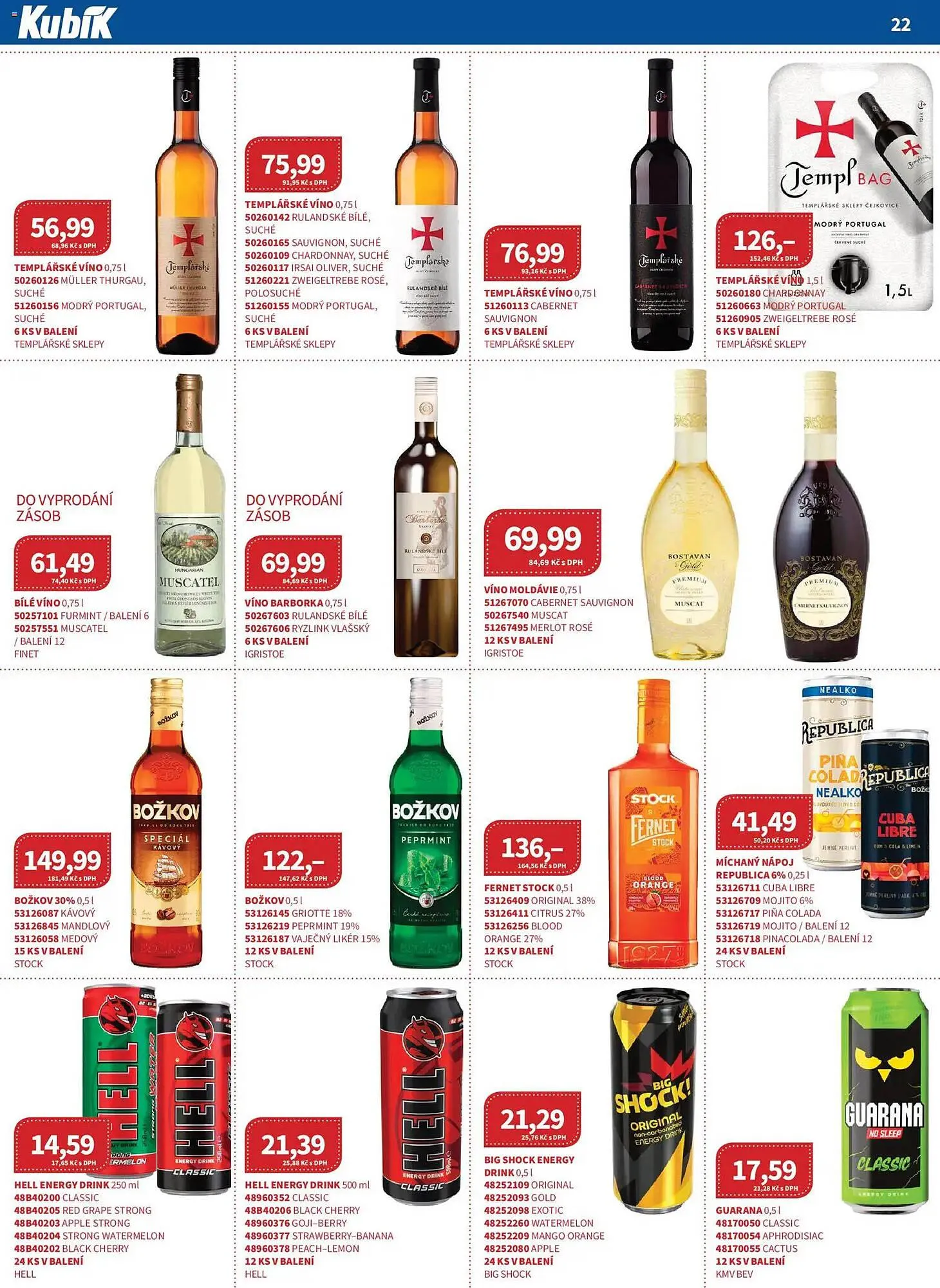 Kubík potraviny leták - 1. března 31. března 2026 - Page 22