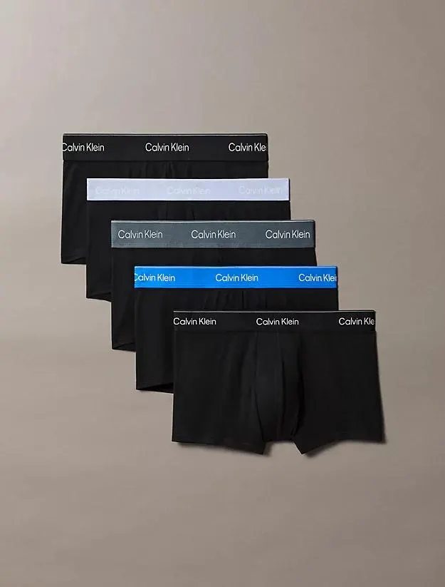 5 Pack Low Rise Trunks - Icon Cotton Stretch