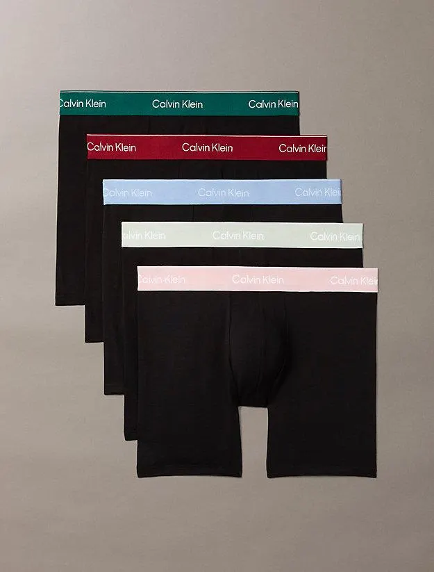 5 Pack Boxer Briefs - Icon Cotton Stretch