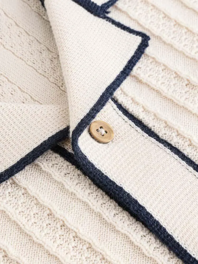 Režná - Úpletová souprava propínací polokošile a kraťasů (3měsíců-10let)