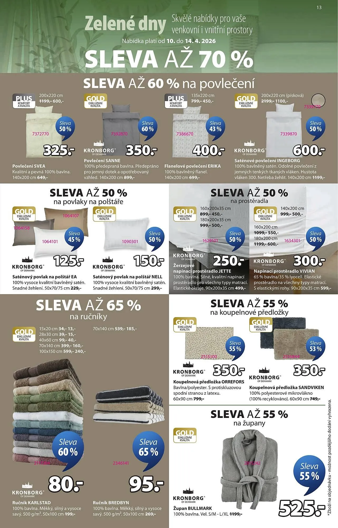 JYSK leták - 10. dubna 14. dubna 2026 - Page 13