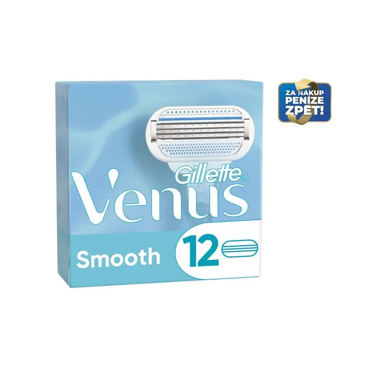 Gillette Venus Smooth Náhradní Holicí Hlavice x12