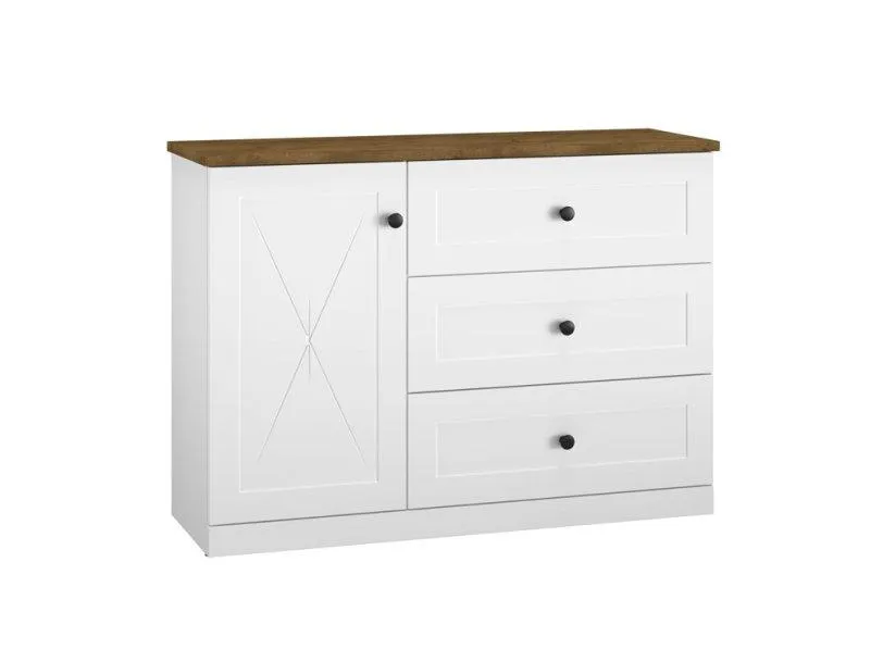 Komoda s dvířky a zásuvkami LILLE 08