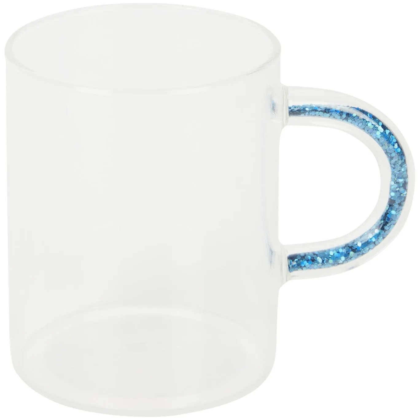 Sklenice na čaj se třpytkami