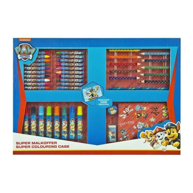 Výtvarný kufřík 100ks - Paw Patrol