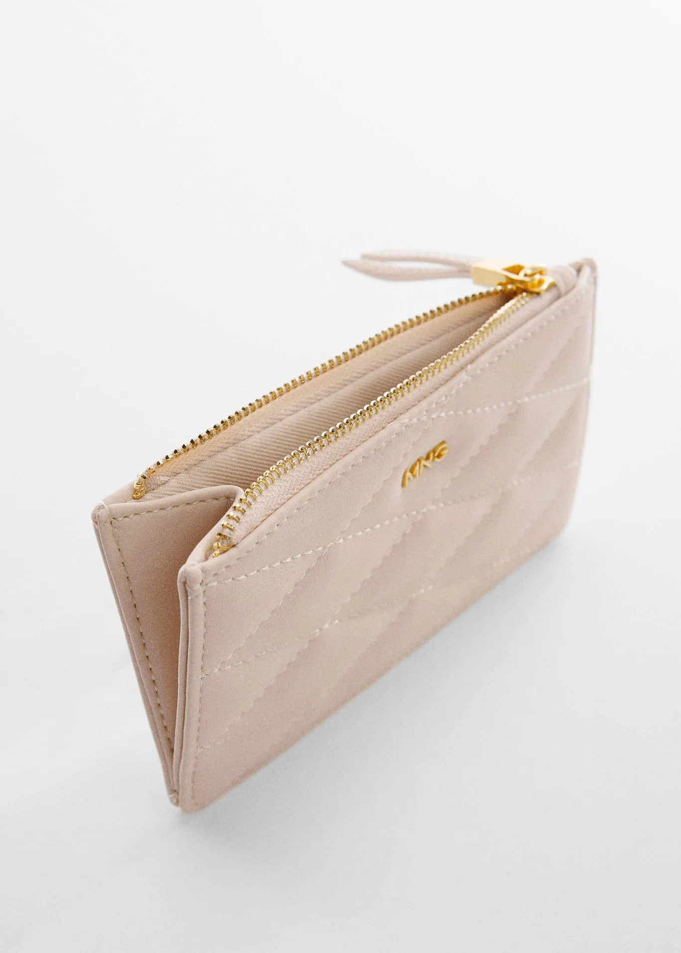 Portacarte trapuntato logo