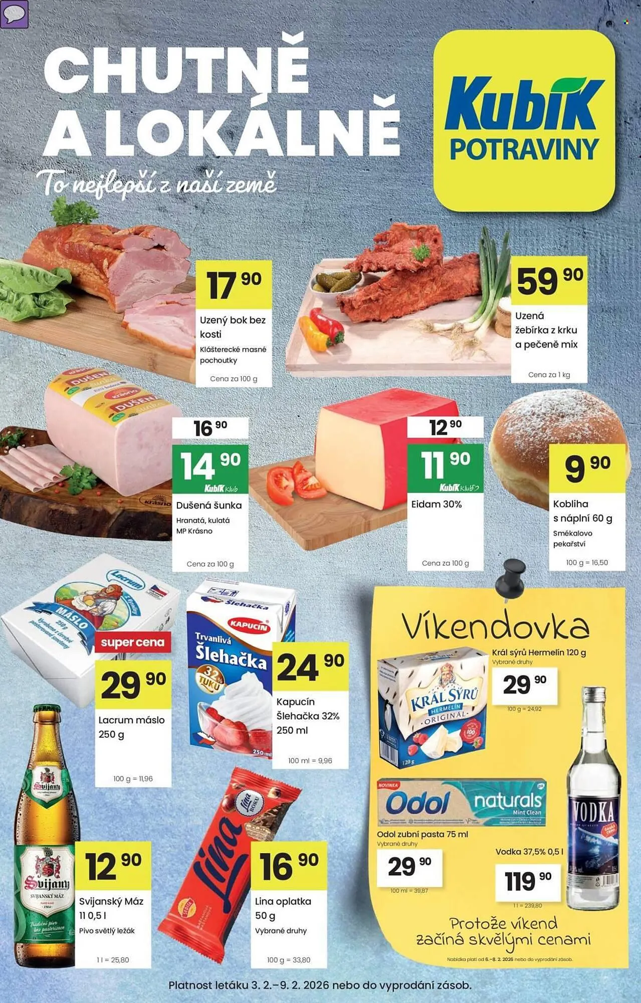 Kubík potraviny leták - 3. února 9. února 2026 - Page 1