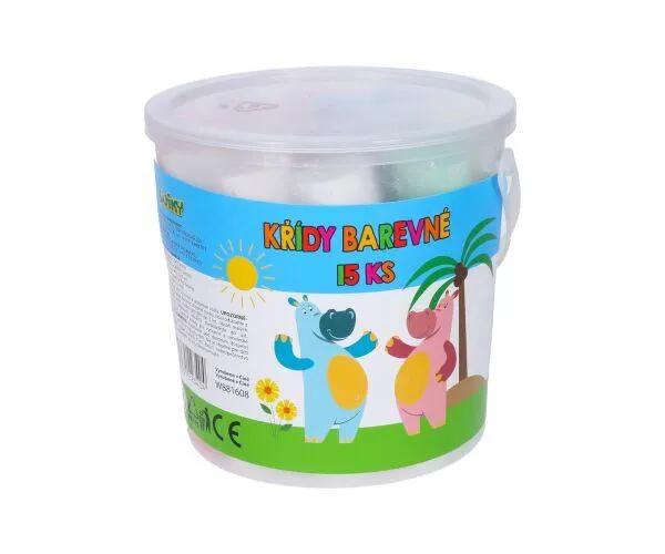 Křídy chodníkové barevné 15 ks