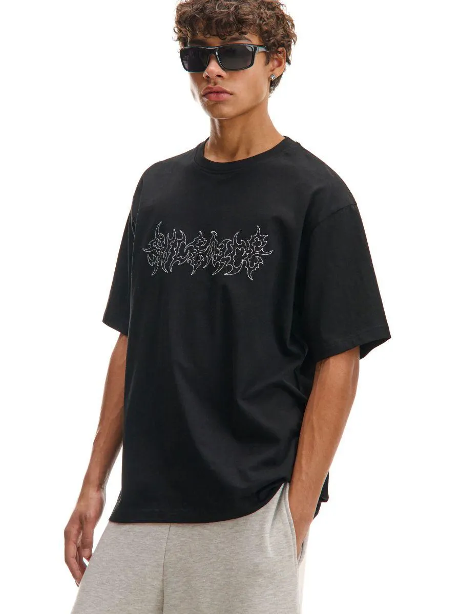 Tričko s ozdobnou výšivkou