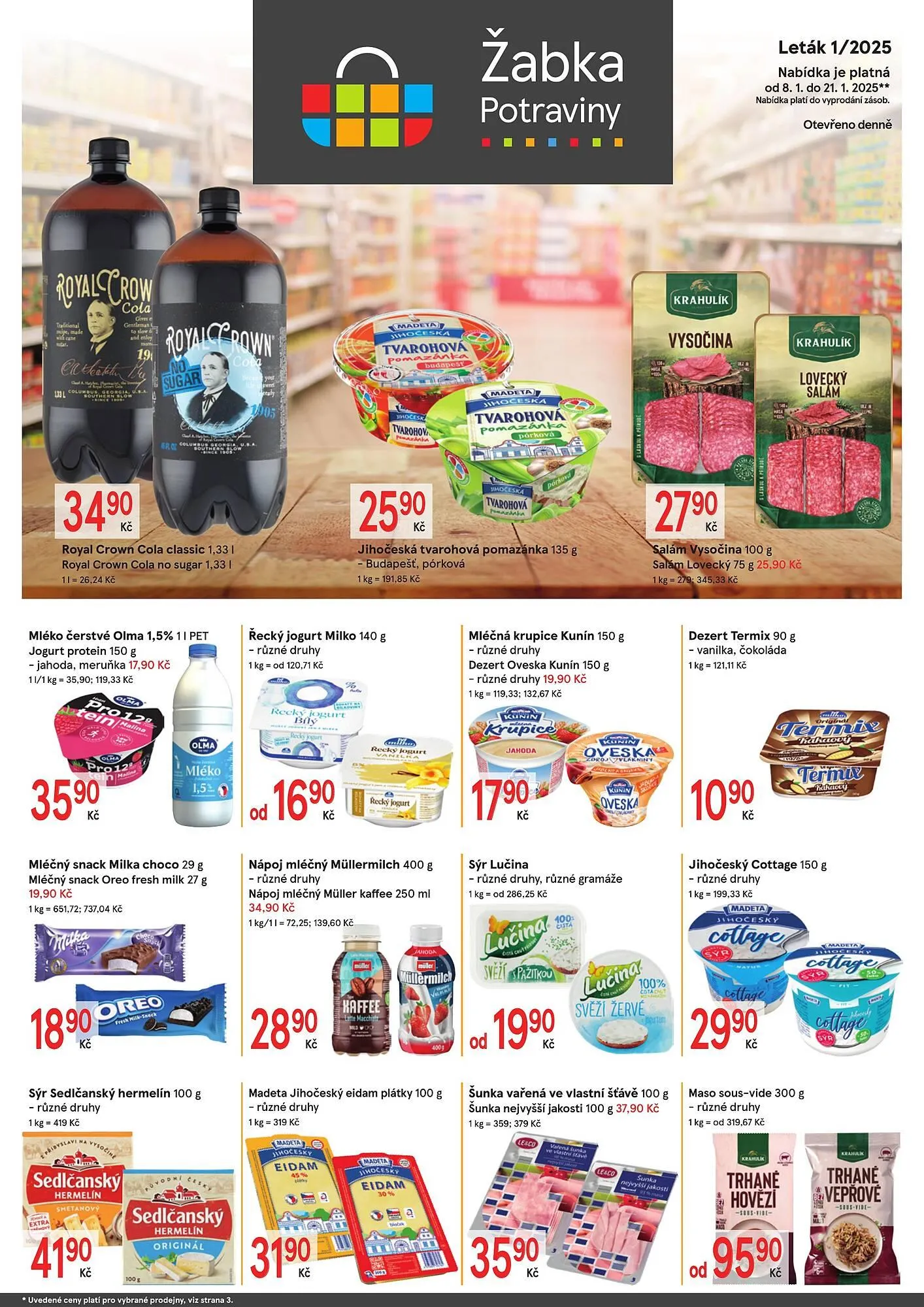 Žabka leták - 8. ledna 21. ledna 2025 - Page 1