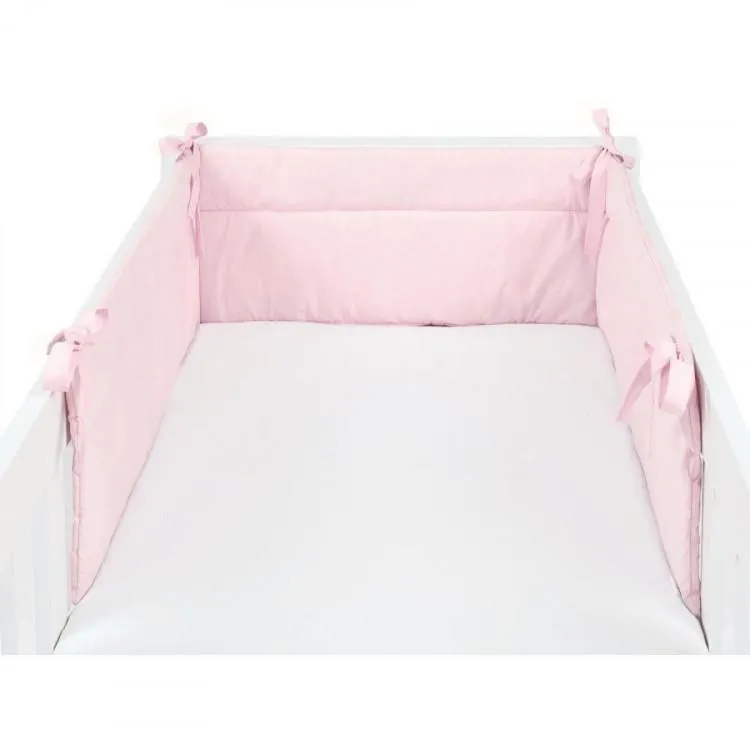 Mantinel do postýlky růžový 30 x 210 cm