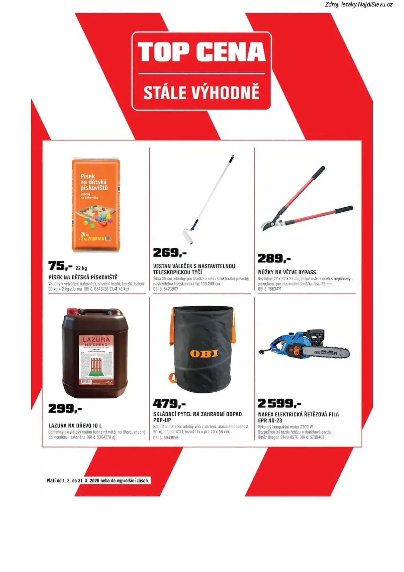OBI leták - 1. března 31. března 2026 - Page 21