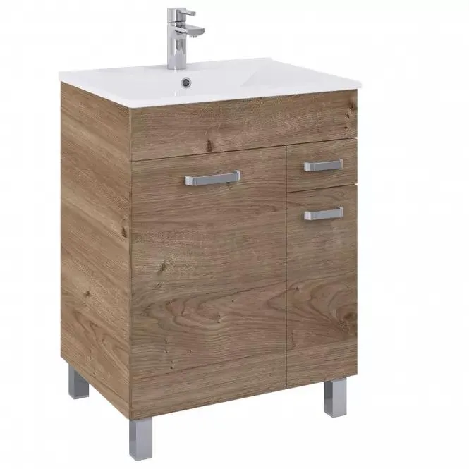 Skříňka s umyvadlem Uno 60 dub canela