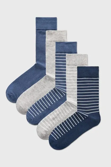 5PACK Ponožky JACK AND JONES Milo vysoké - vícebarevná