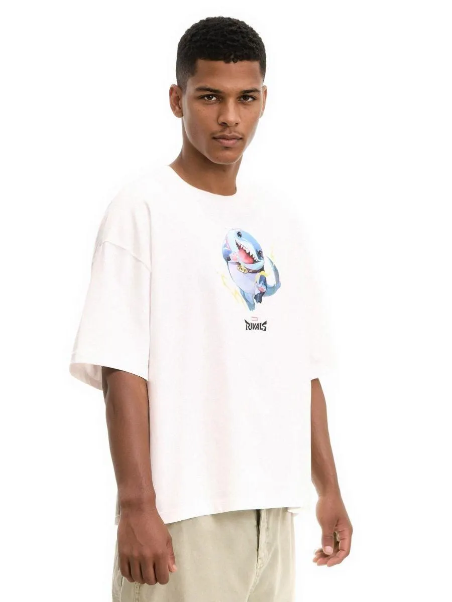 Bílá tričko s potiskem