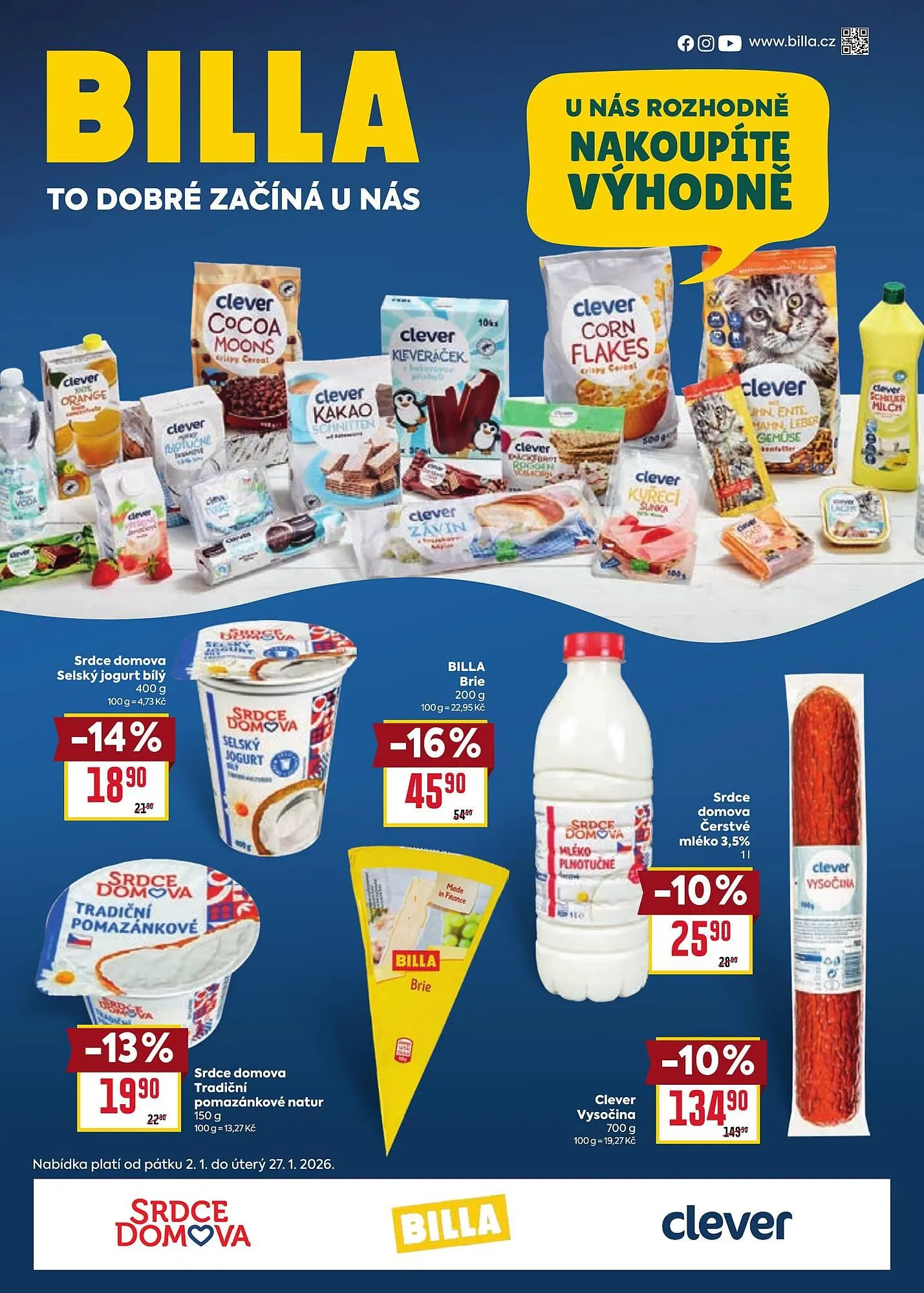 Billa leták - 2. ledna 27. ledna 2026 - Page 1