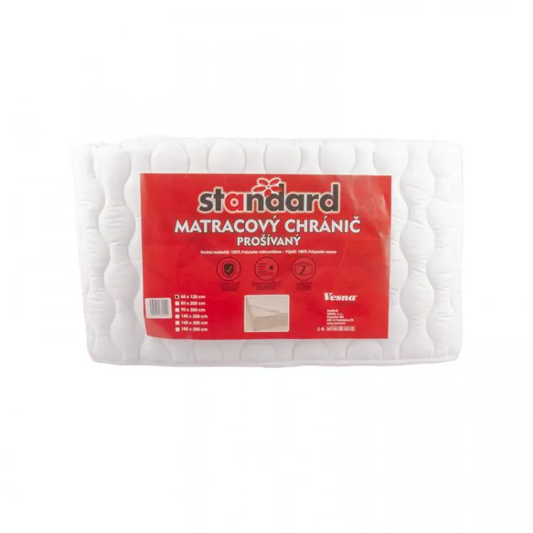 Matracový chránič STANDARD prošívaný 160x200 cm