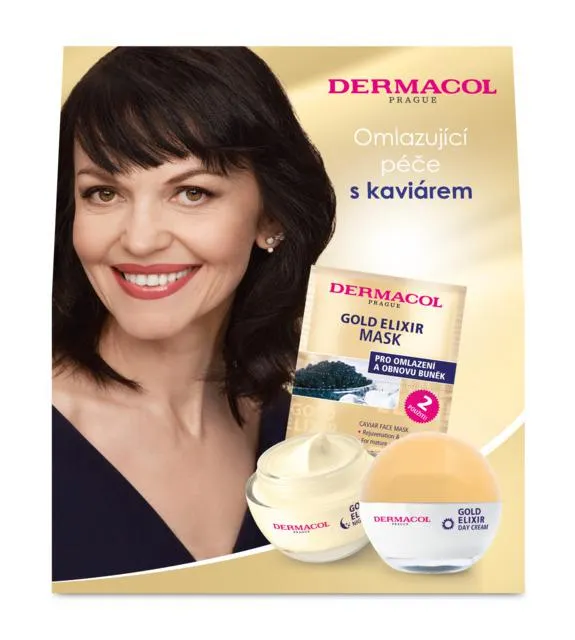 Dárkový balíček Gold Elixir I. denní a noční krém, maska