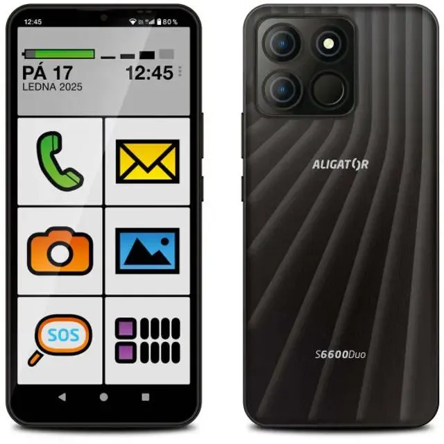Aligator S6600 SENIOR 4/64GB Black
