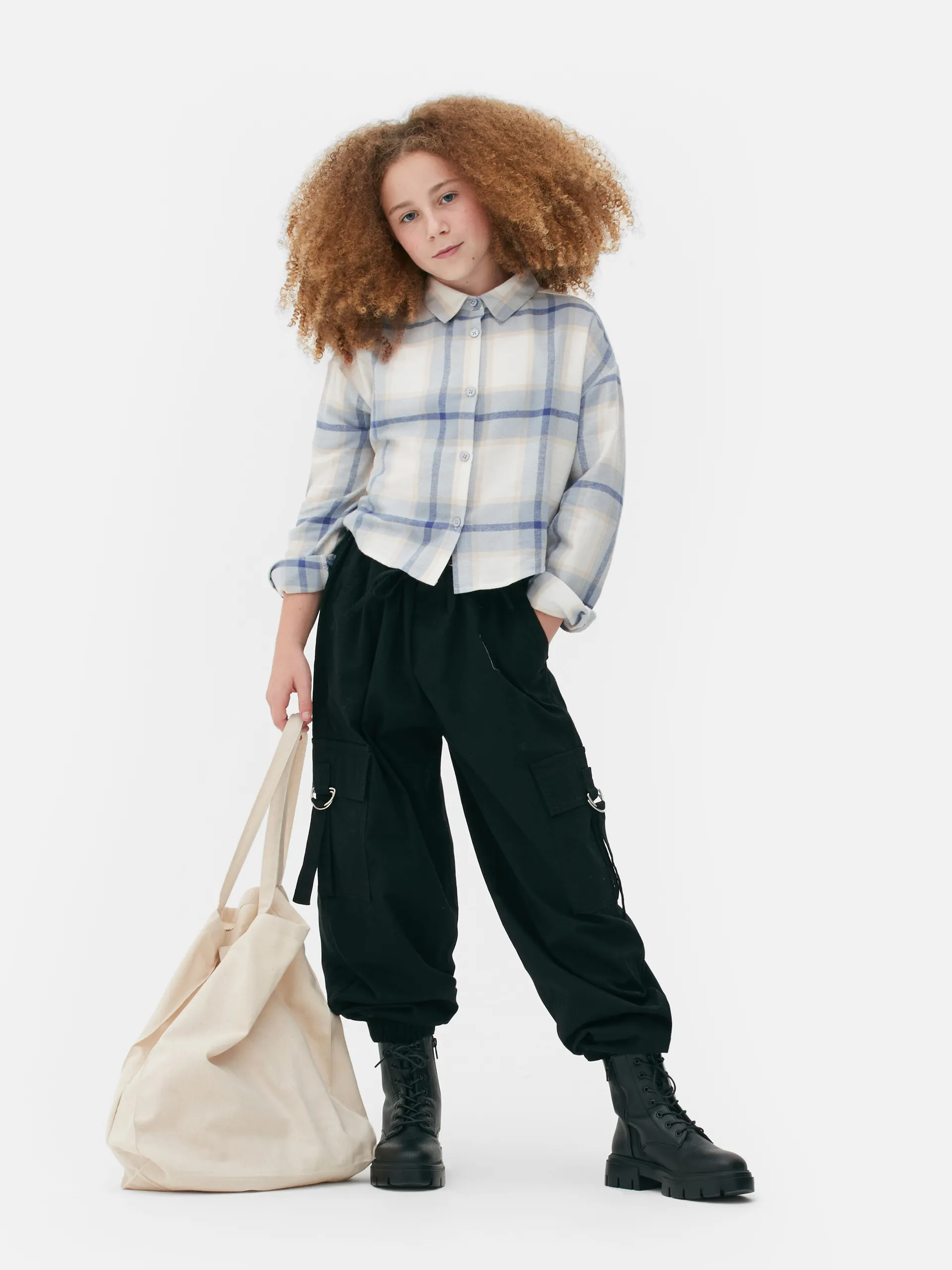 Károvaná košile s dlouhým rukávem