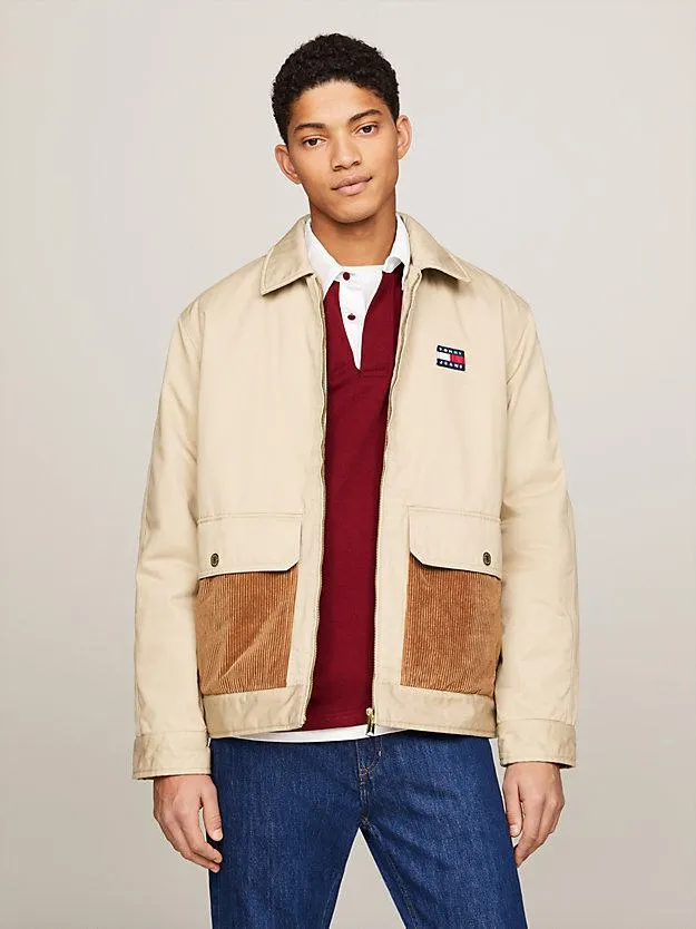 Padded Contrast Pocket Workwear Jacket