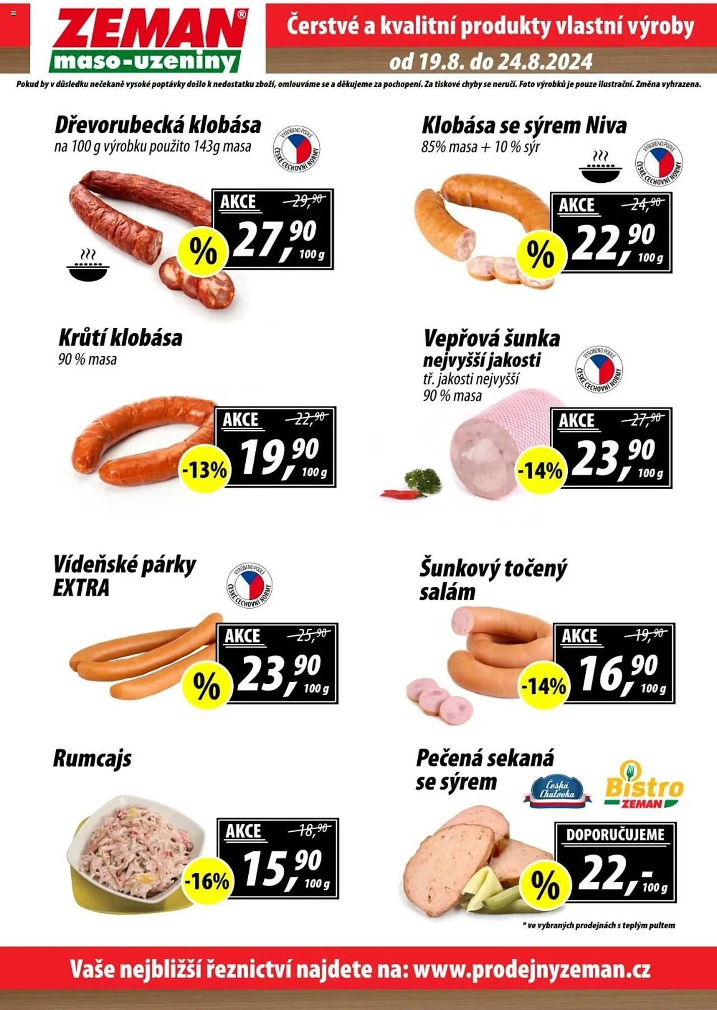 ZEMAN leták - 19. srpna 24. srpna 2024 - Page 2