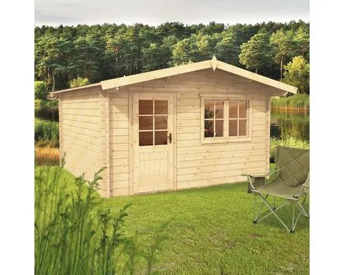 Dřevěný zahradní domek BPP Julia B2 přírodní 390 x 390 cm