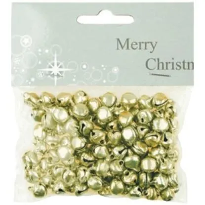 Anděl Přerov Vánoční dekorace - rolničky zlaté cca 1 cm, 50 ks