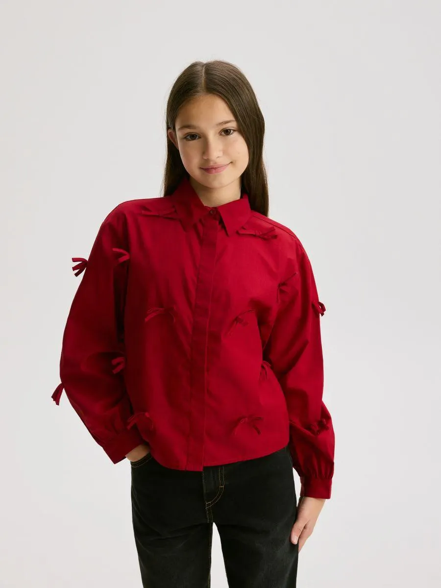 Krátká košile s mašličkami