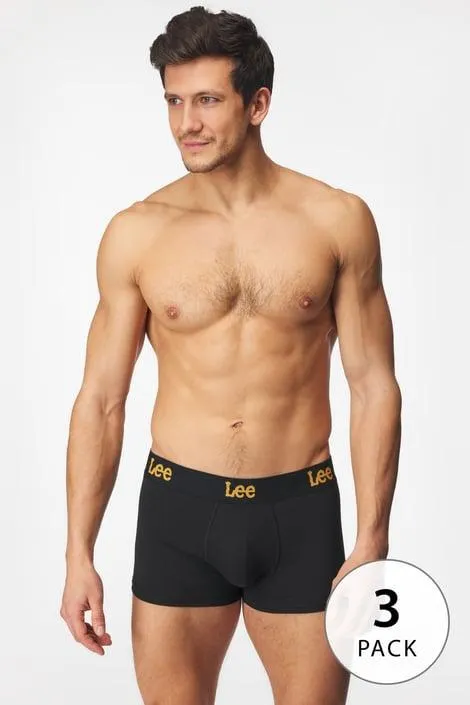 3PACK Boxerky Lee Harkins - černá