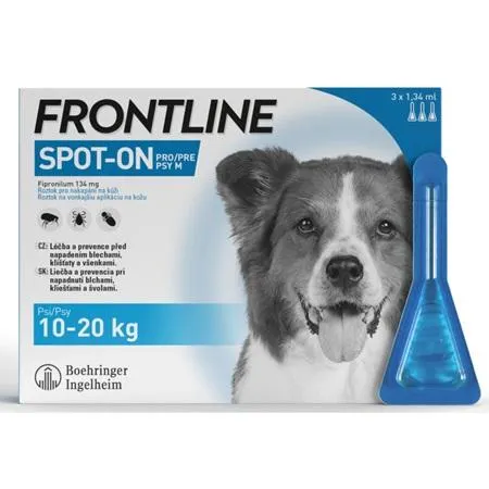 Frontline spot-on pro psy M a.u.v. sol 3 x 1,34 ml