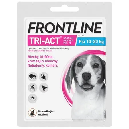 Frontline TRI-ACT spot-on M pro psy 10-20 kg 1x 2 ml
