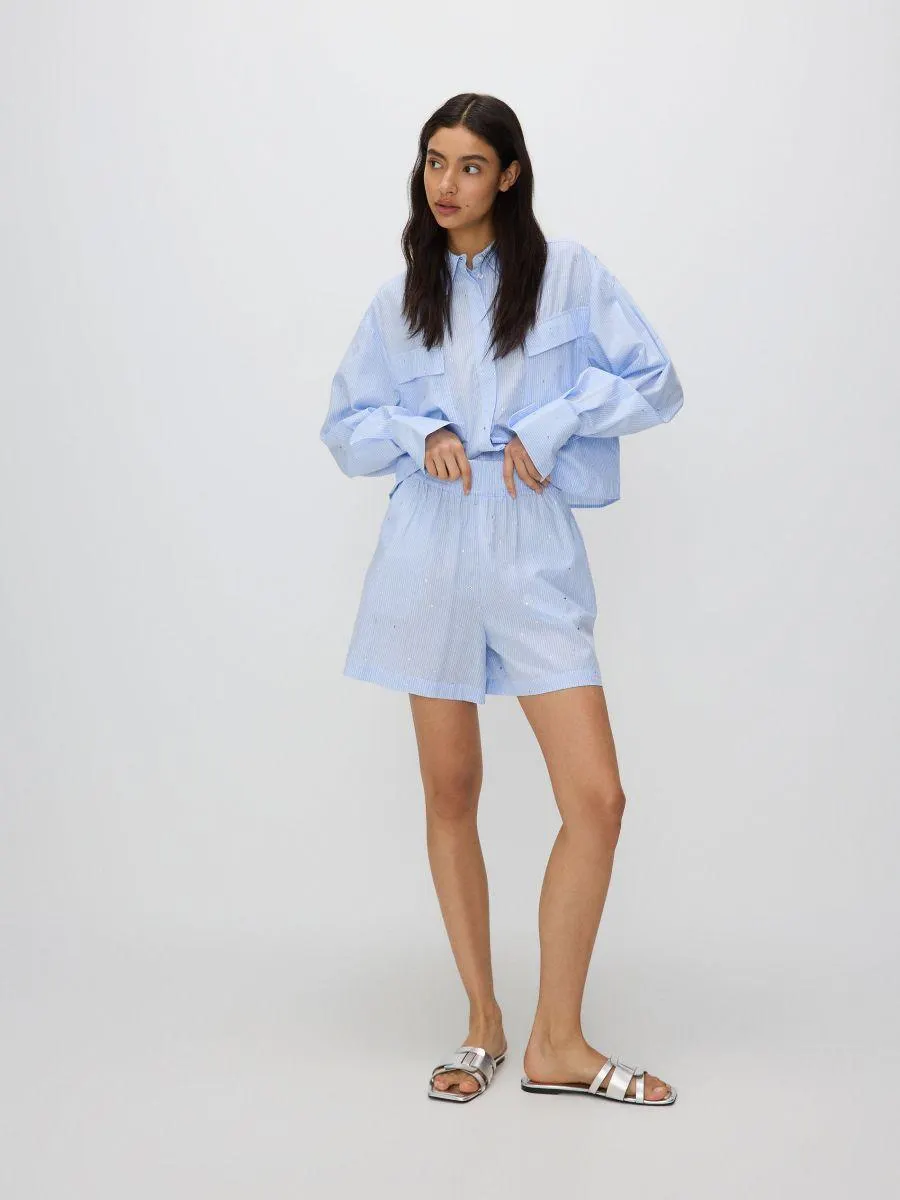 Bavlněné šortky s ozdobami