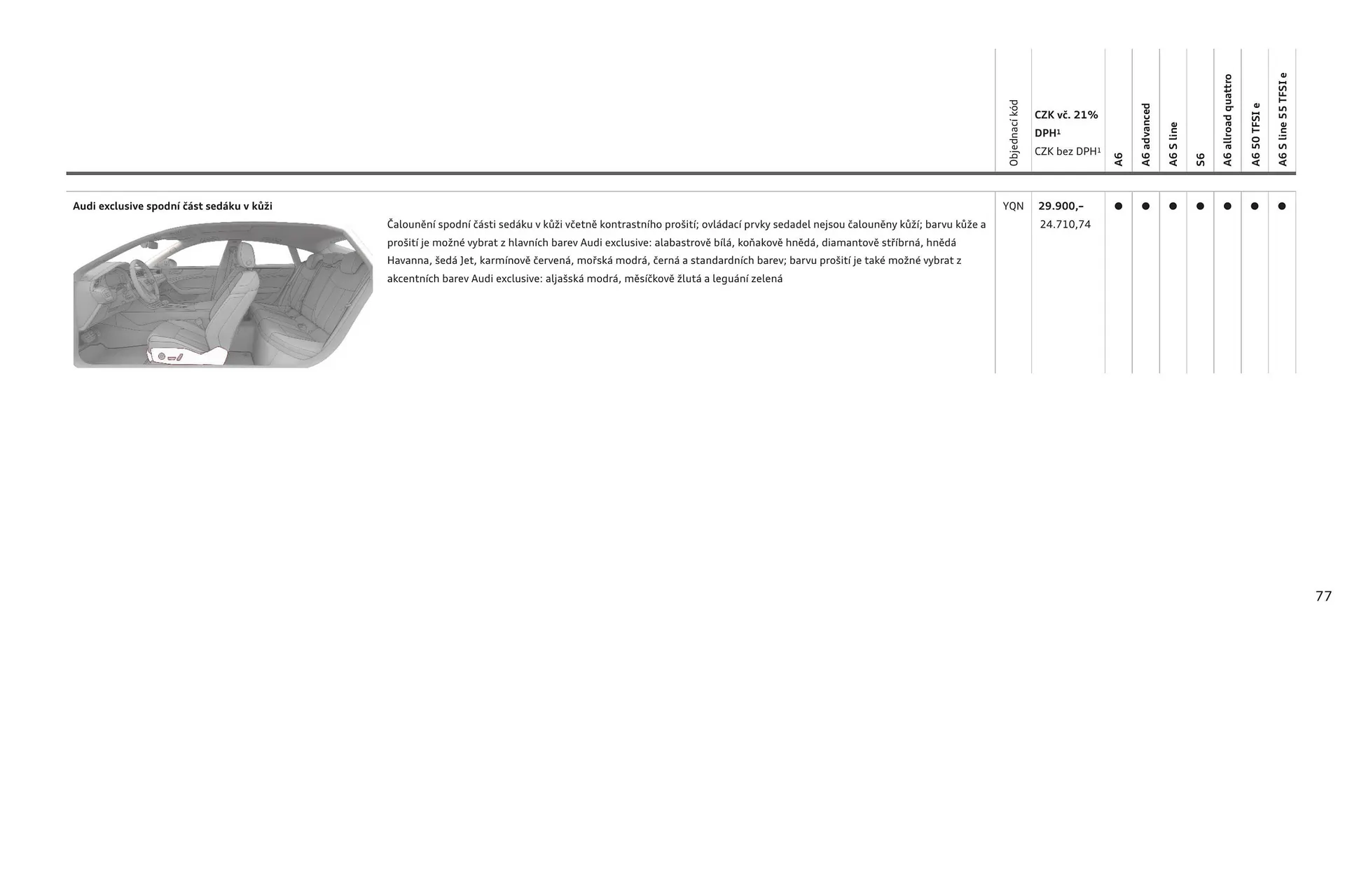 Audi A6 leták - 6. srpna 31. ledna 2025 - Page 77