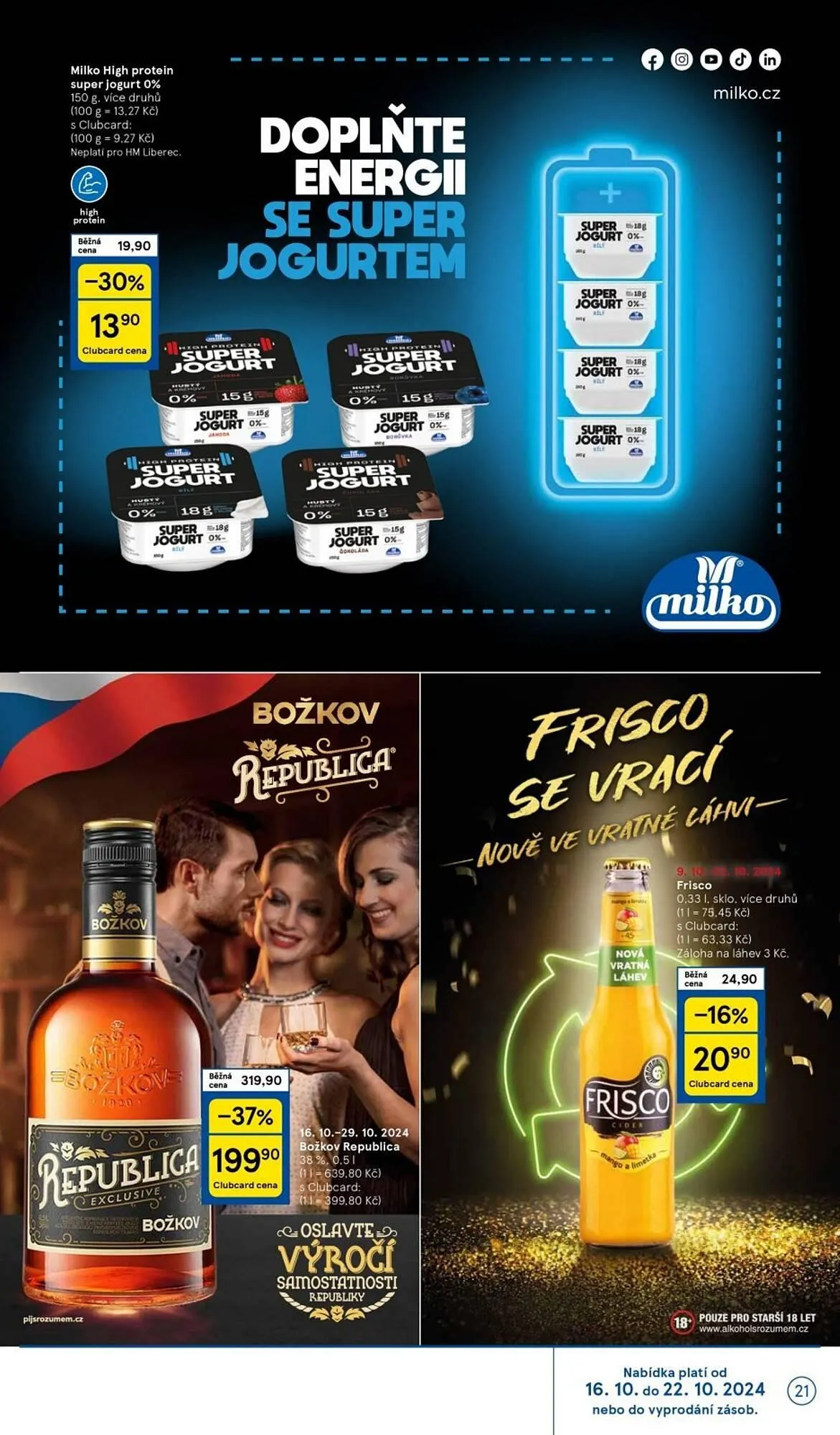 Tesco leták - 16. října 22. října 2024 - Page 21