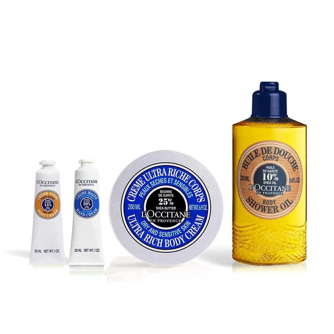 Sada za speciální cenu - Kvatro Péče o pleť Bambucké máslo