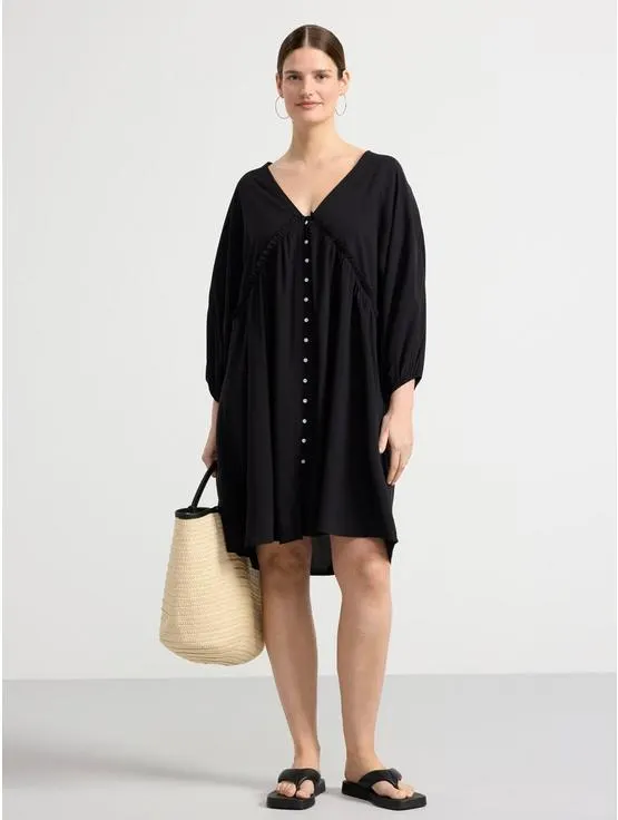 Mini šaty na knoflíky