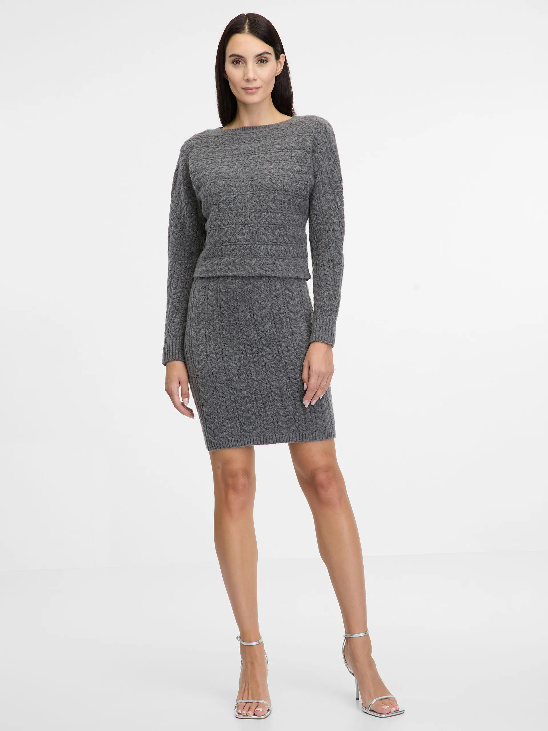 Šedá dámská sukně ORSAY