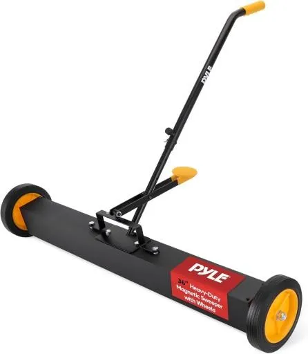 MAGNETICKÝ ZAMETACÍ STROJ S KOLEČKY PRO ČIŠTĚNÍ HŘEBÍKŮ A ŠROUBŮ 92 CM