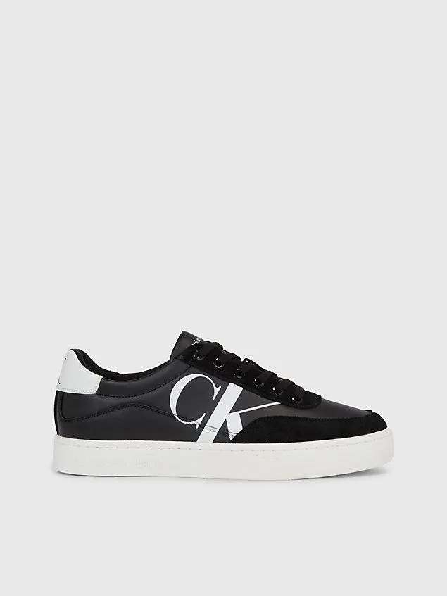 Leather Logo Trainers