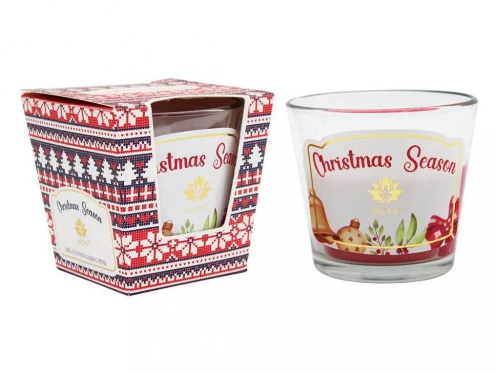 Svíčka vonná ve skle CHRISTMAS SEASON 120g