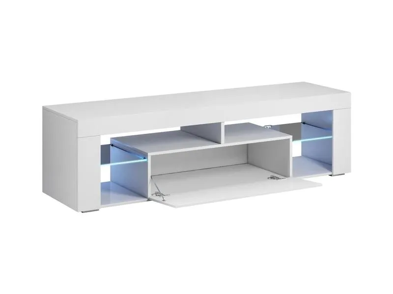 Stolek televizní bílý BORN LED