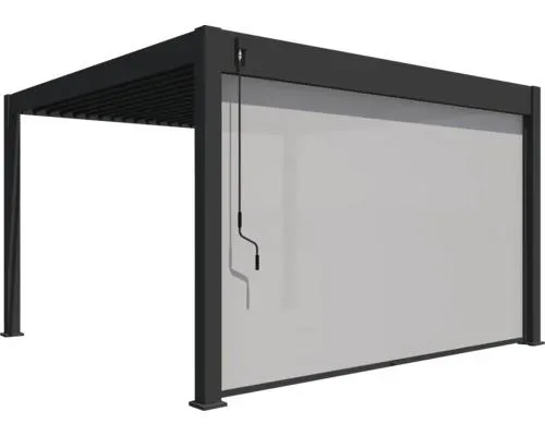 Zástěna 4 m pro bioklimatickou pergolu Rojaplast