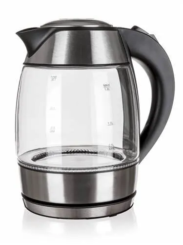 ACTIVER Konvice skleněná GLACY 1,8 l s LED podsvícením, 1850-2200W, 360st.