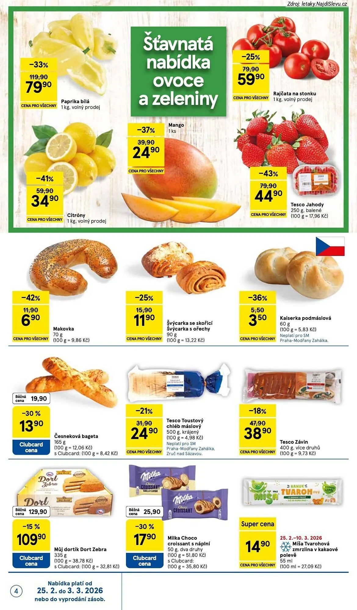 Tesco leták - 25. února 3. března 2026 - Page 4