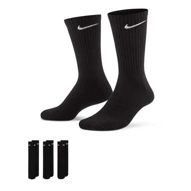 Everyday 3 Pack Cotton Cushioned Crew Socks Mens