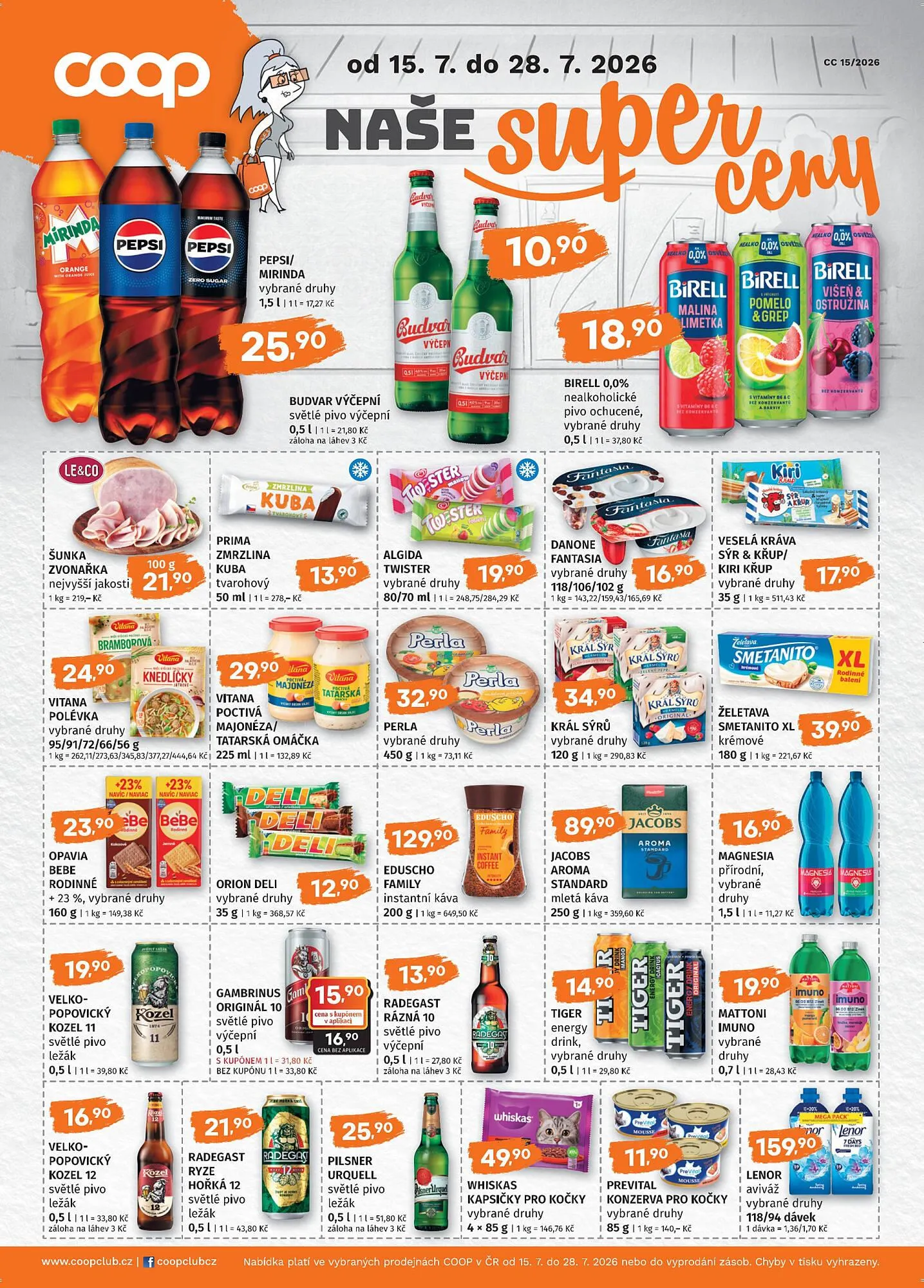 Coop leták - 15. července 28. července 2026 - Page 1
