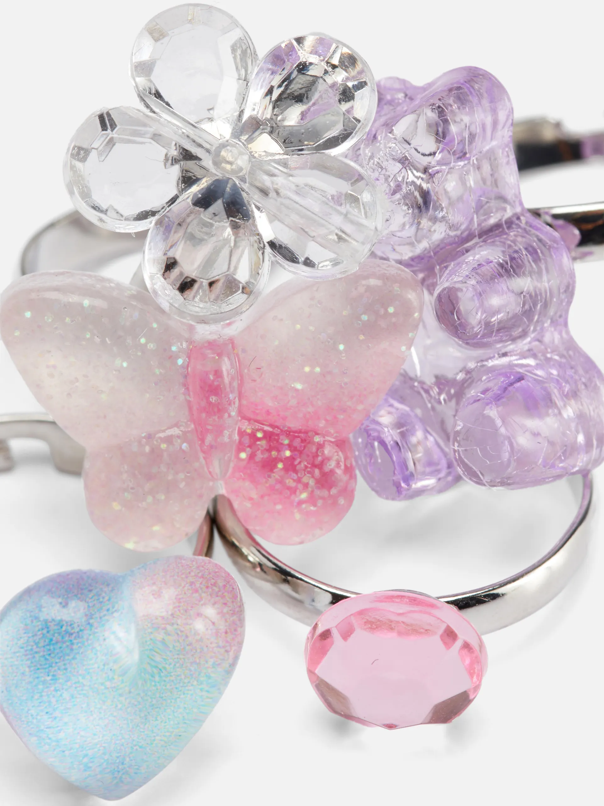 5 třpytivých prstenů